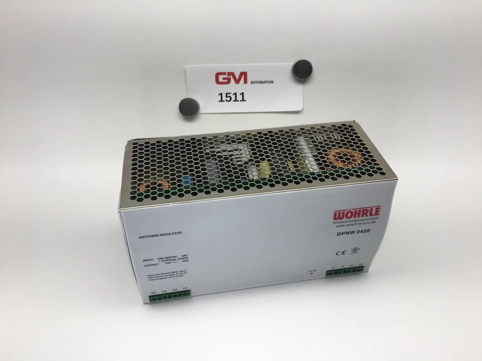 Produktfoto 1 von Wöhrle Netzgerät DPNW 2420 Netzteil Power Supply Switching Regulator 24V