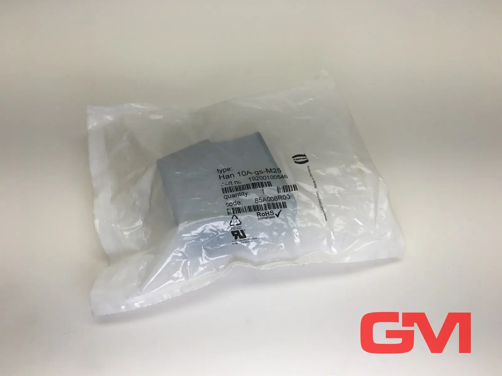 Produktfoto 1 von Harting Tüllengehäuse HAN 10A-gs-M25 housing 19200100546 seitlicher Kabeleingang