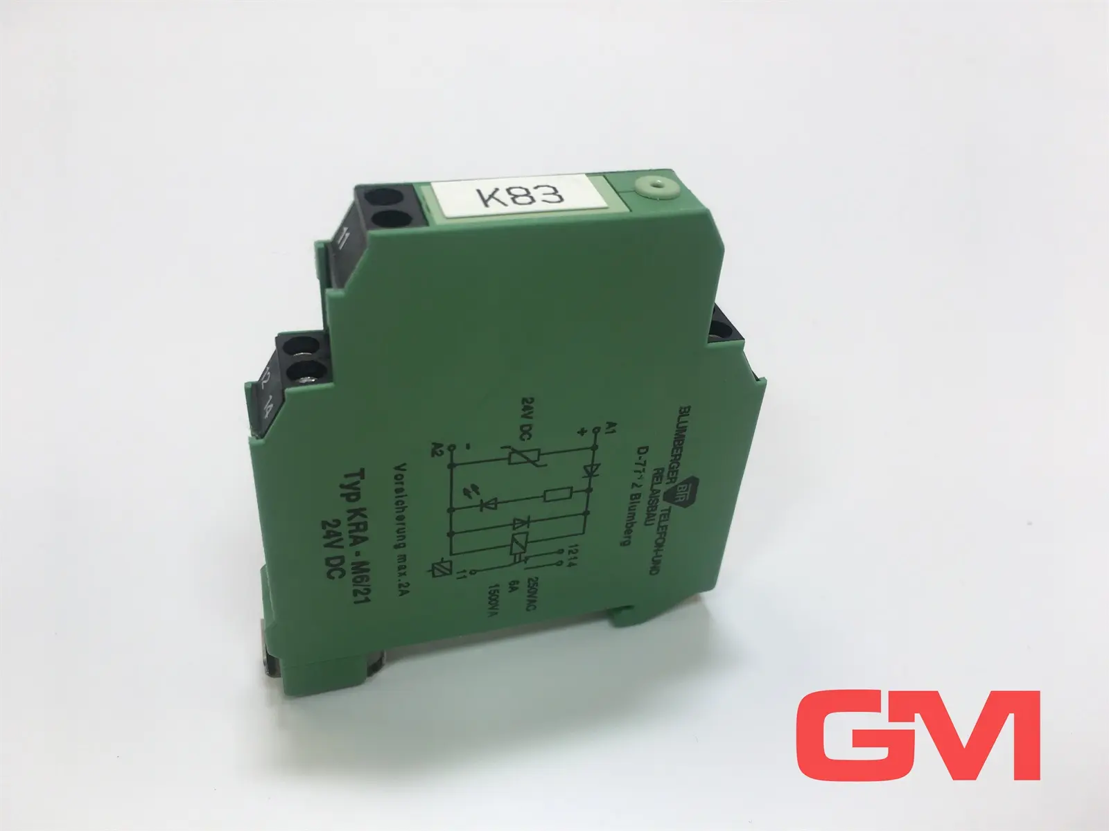 Produktfoto 1 von BTR Koppelbaustein KRA-M6/21 coupling module 1 Schließer 24 VDC 250 VAC 2A