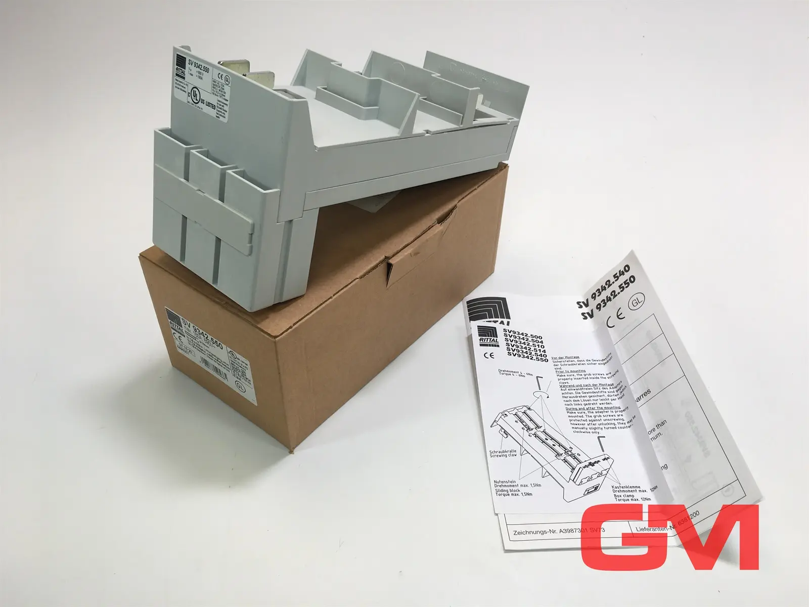 Produktfoto 1 von Rittal CB-Geräteadapter SV 9342.550 circuit-breaker adaptor 3-polig 160 A 690 V
