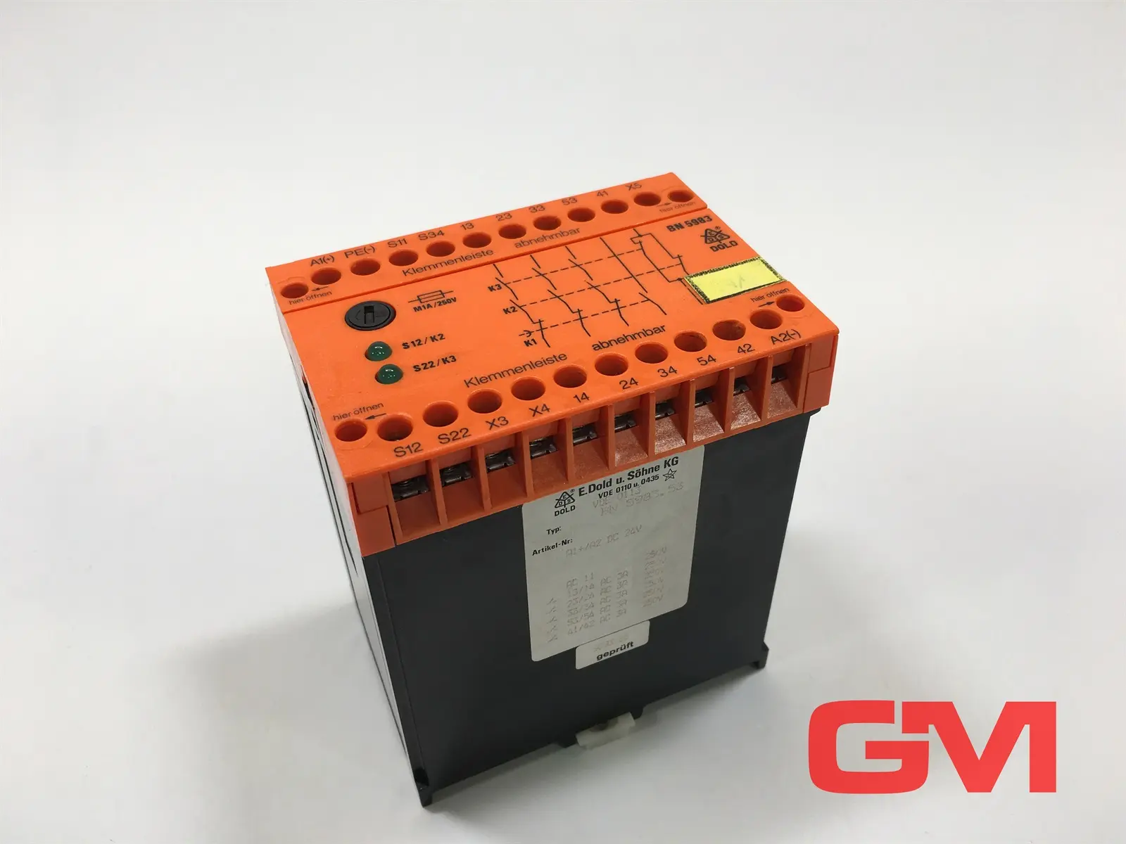 Produktfoto 1 von E. Dold & Söhne Not-Aus-Modul BN5983.53 emergency stop module 24 VDC Relais