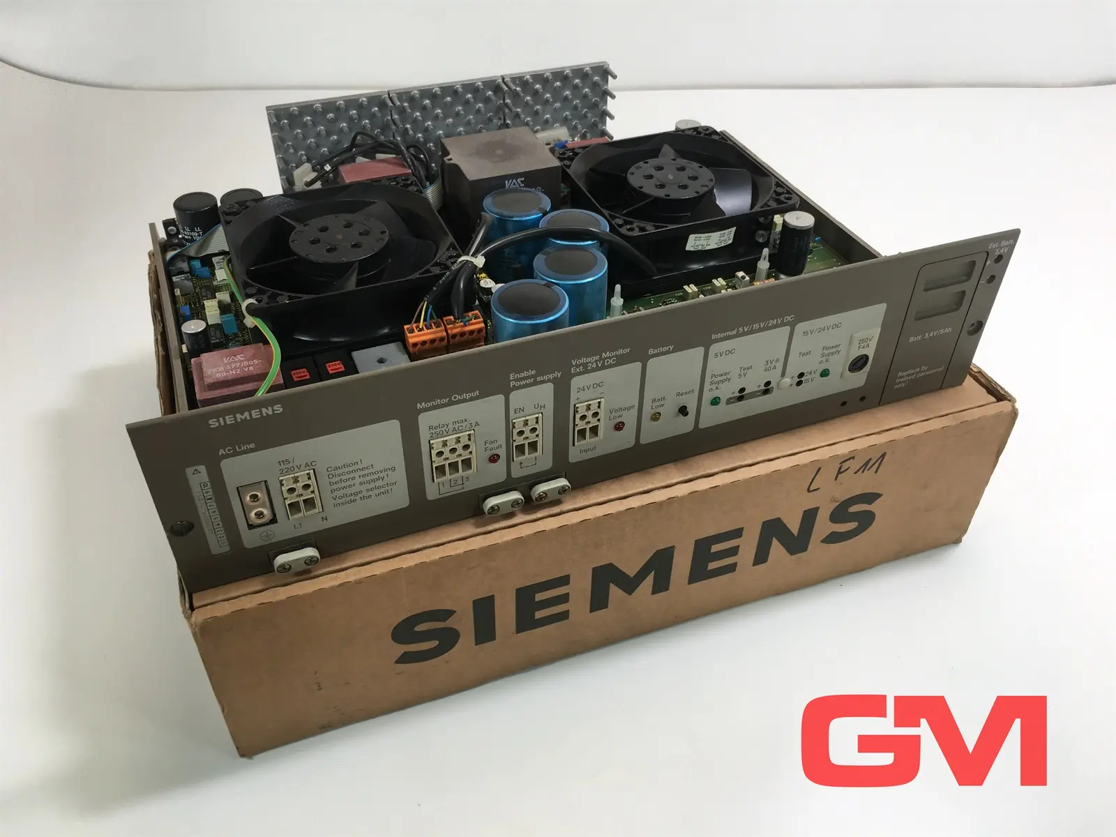 Produktfoto 1 von Siemens Stromversorgung 6ES5955-3LF11 Power Supply S5 40A E-Stand 8 Simatic