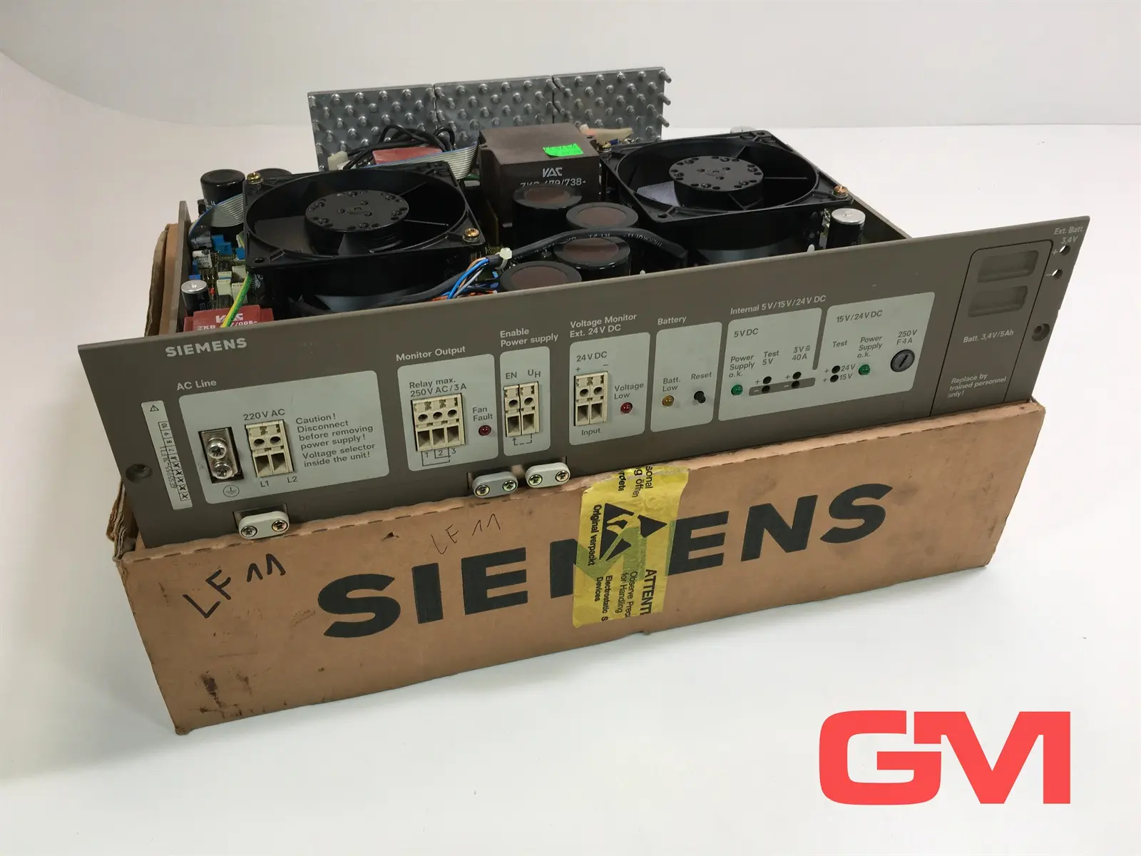 Produktfoto 1 von Siemens Stromversorgung 6ES5955-3LF11 Power Supply 40A E-Stand 6 Simatic S5