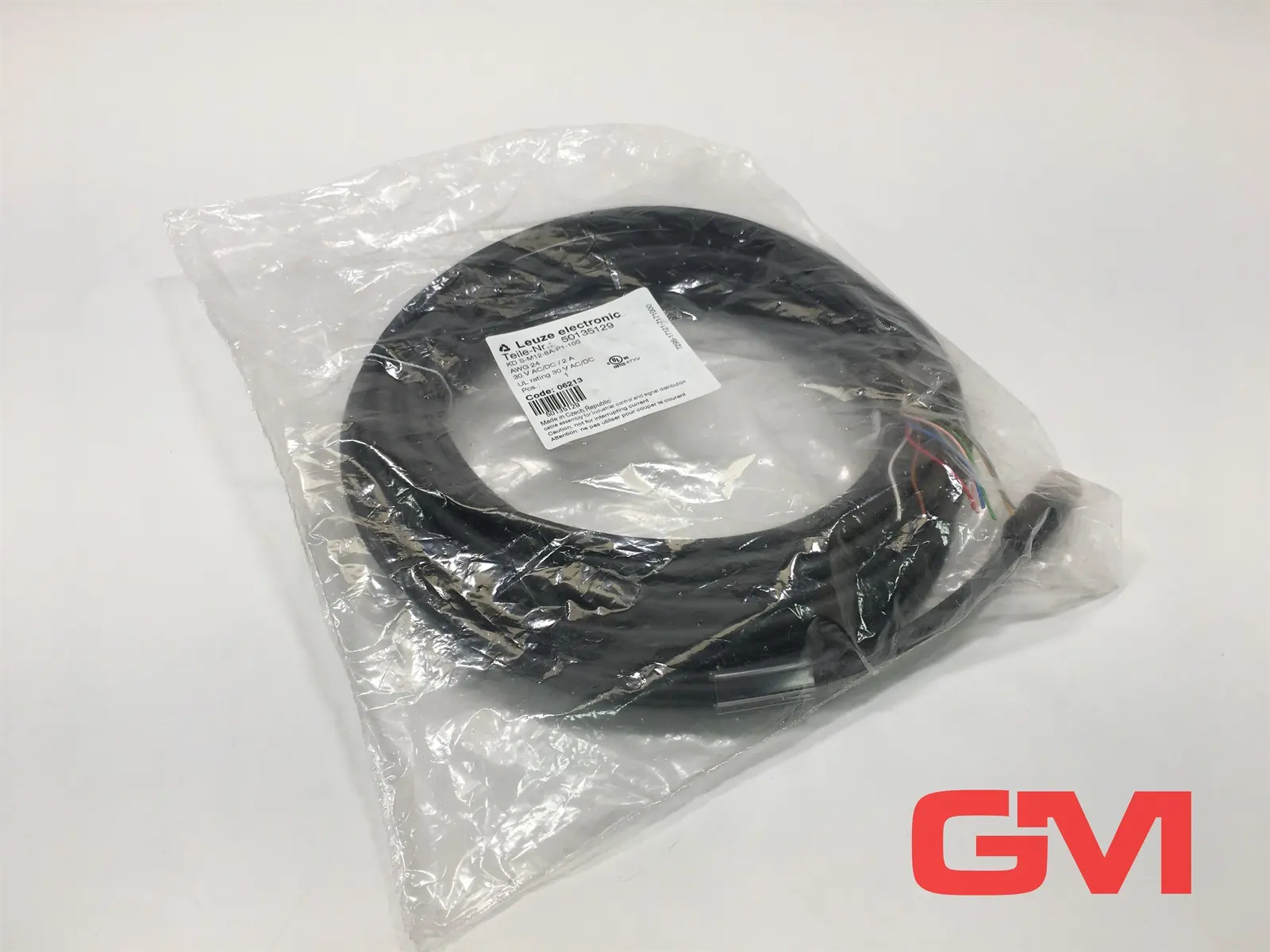 Produktfoto 1 von Leuze Anschlussleitung 50135129 KD S-M12-8A-P1-100 connection cable 30 V AC/DC