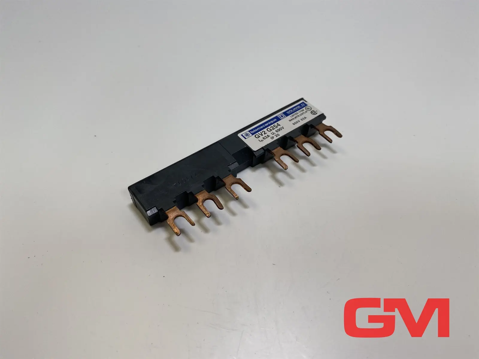 Produktfoto 1 von Telemecanique Drehstrom Sammelschiene GV2G254 busbar Square D 3-polig 600V 63A