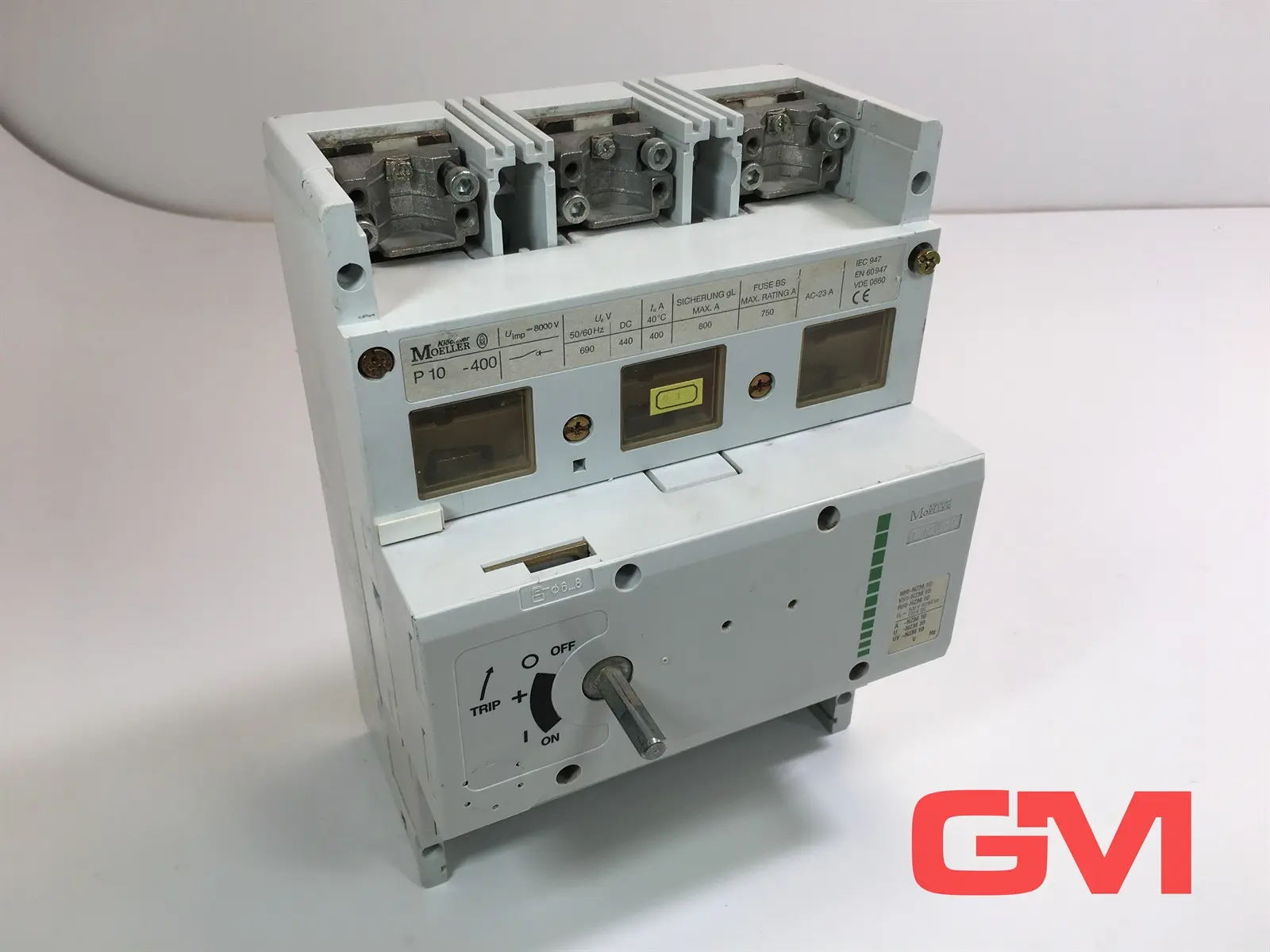Produktfoto 1 von Moeller Leistungsschalter P10-400 Circuit Breaker 0-NZM 10 690V AC 400V DC
