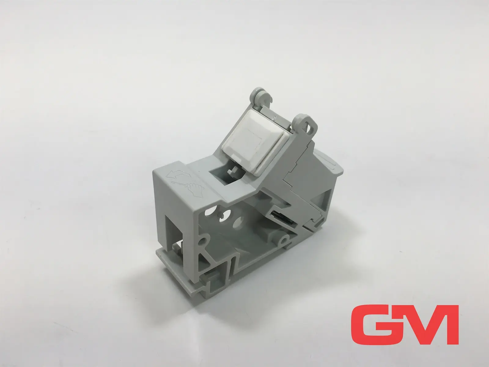 R&M DRM45 DIN-Schienenmodul PC GF10 connector module RJ45 Anschlussmodul