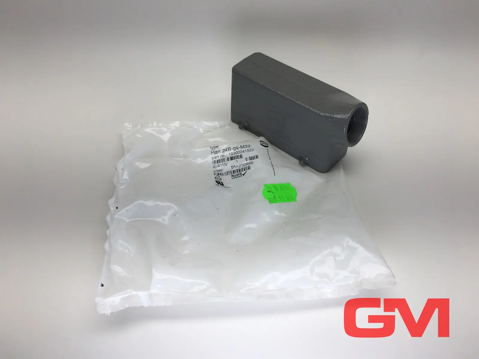 Produktfoto 1 von Harting Tüllengehäuse Han 24B-gs-M32 Hood Side Entry LC M32 19 30 024 1522