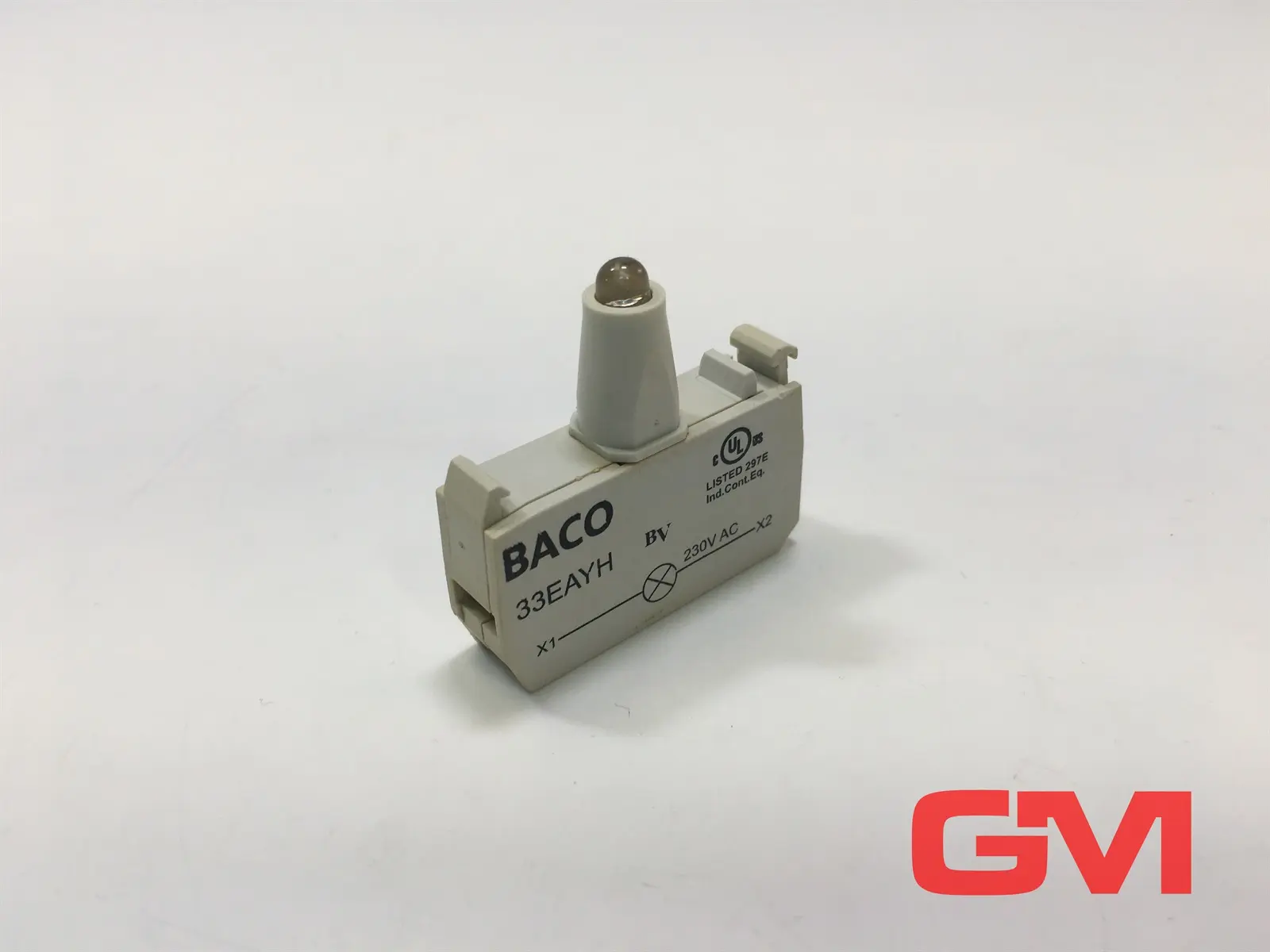 Produktfoto 1 von Baco LED Element 33EAYH LED terminal block yellow 230V AC gelb IP20 Unit