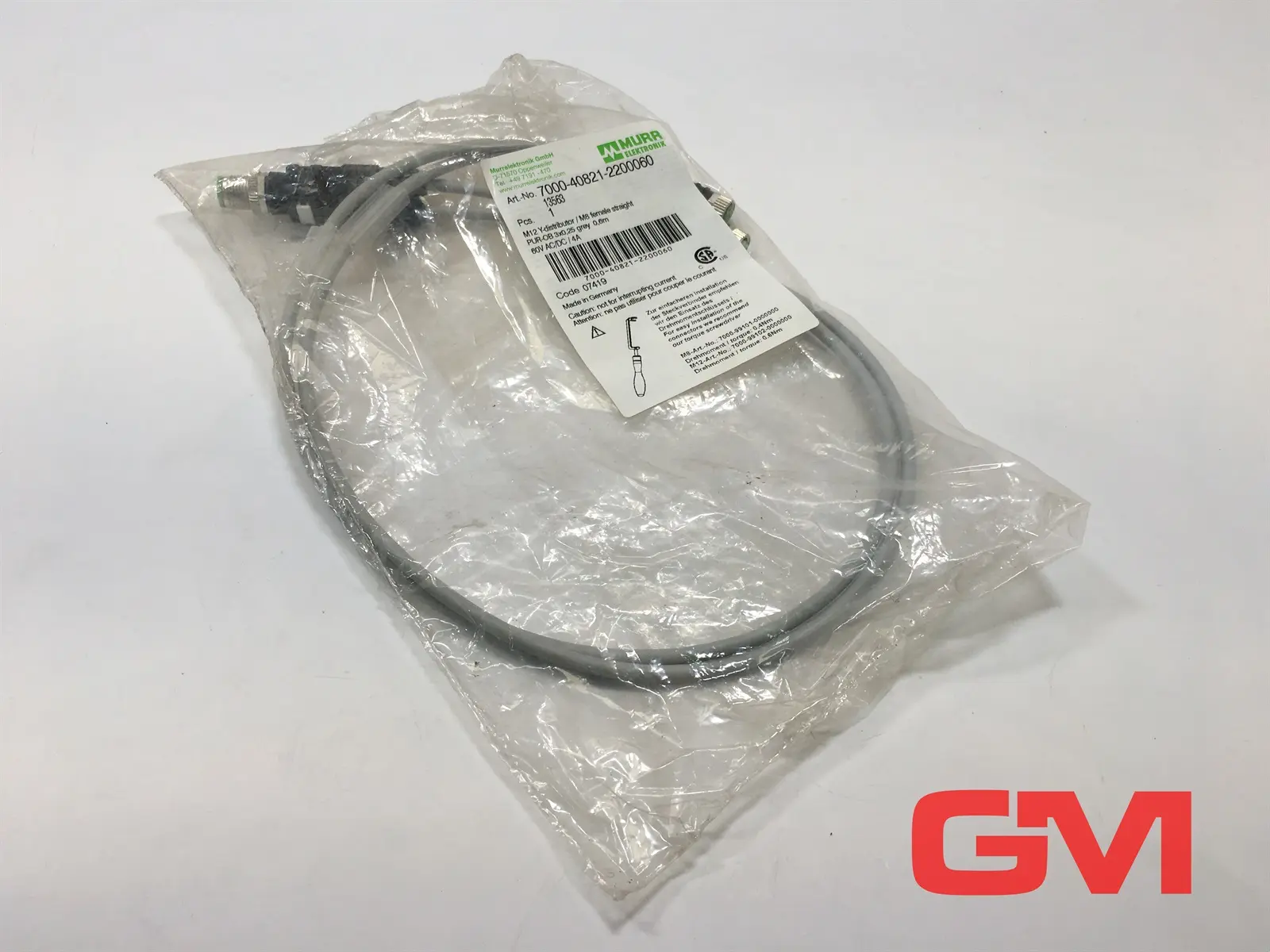 Produktfoto 1 von Murrelektronik M12 Y-Verteiler/M8 Buchse gerade 7000-40821-2200060 Y-distributor