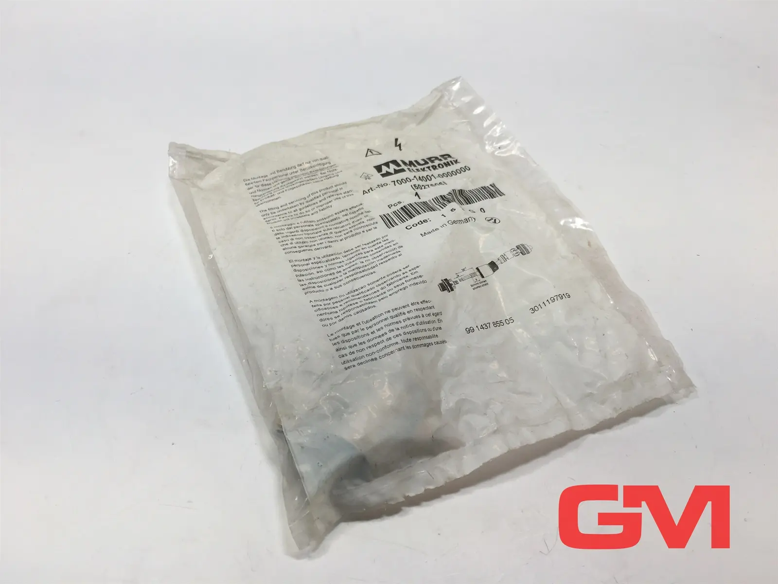 Produktfoto 1 von Murrelektronik Steckverbinder 7000-14001-0000000 connector M12 St. 0° B-kod.