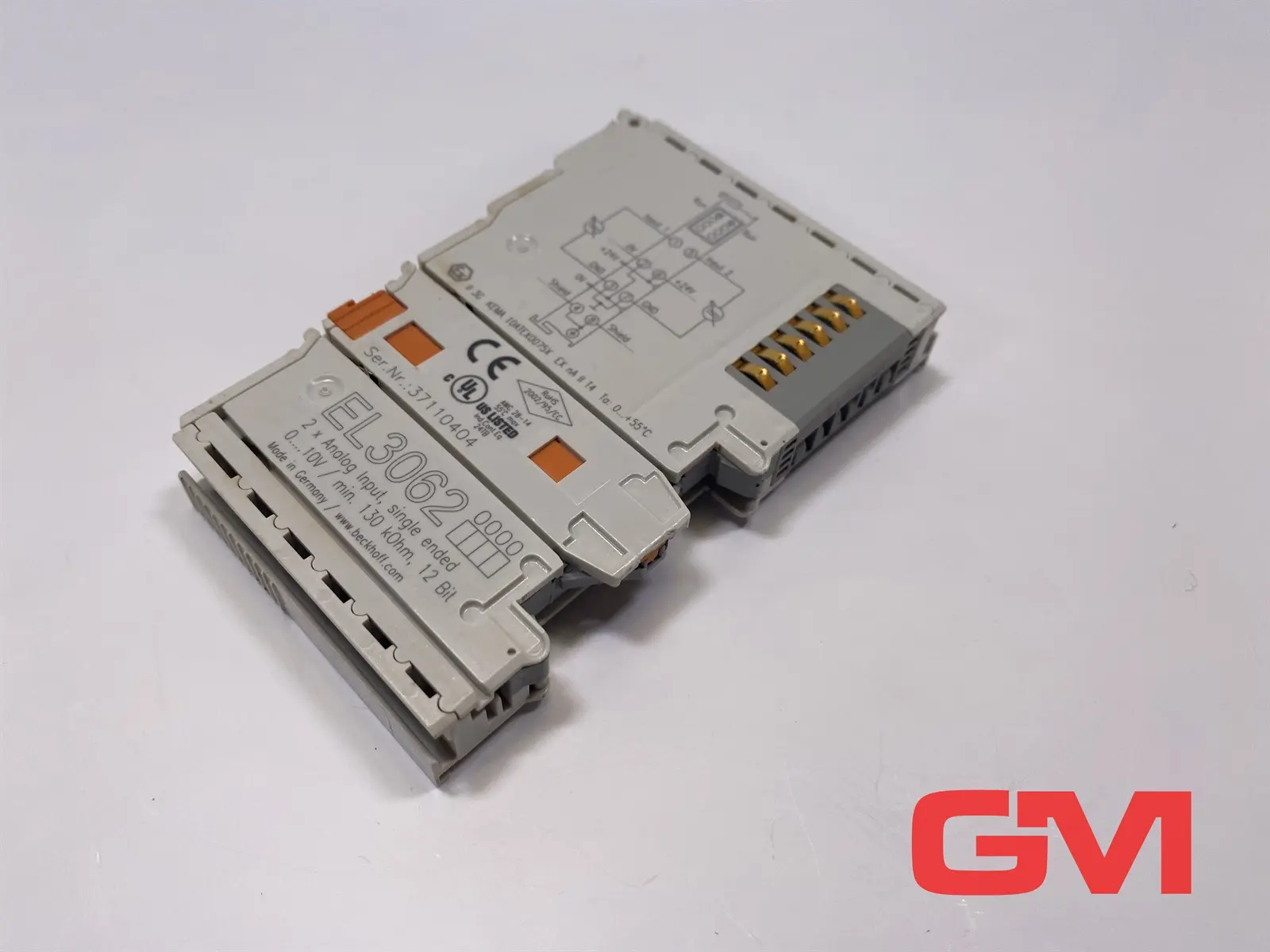 Produktfoto 1 von Beckhoff Busklemme EL3062 0000 2-Kanal-Analog-Eingang analog input module