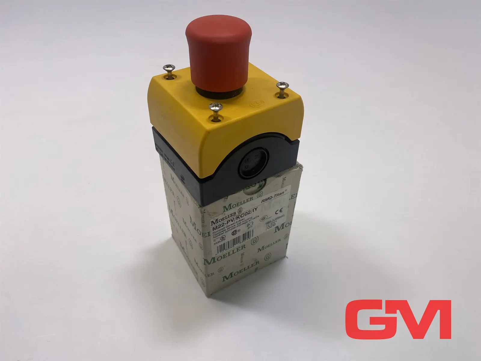 Produktfoto 1 von Moeller Not-Aus-Taster M22-PV/KC02/IY emergency stop/switching off pushbutton