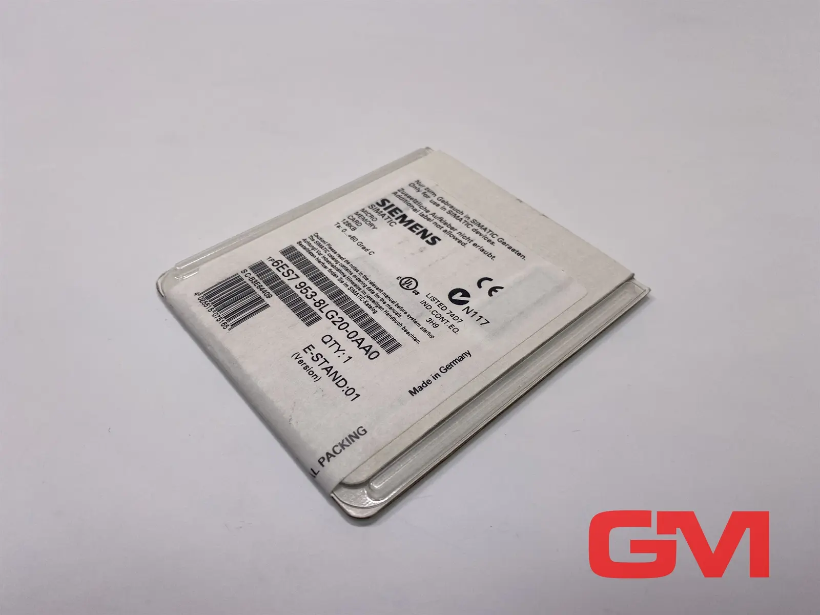 Produktfoto 1 von Siemens Speicherkarte 6ES7953-8LG20-0AA0 Micro Memory Card 128KByte E-Stand 01