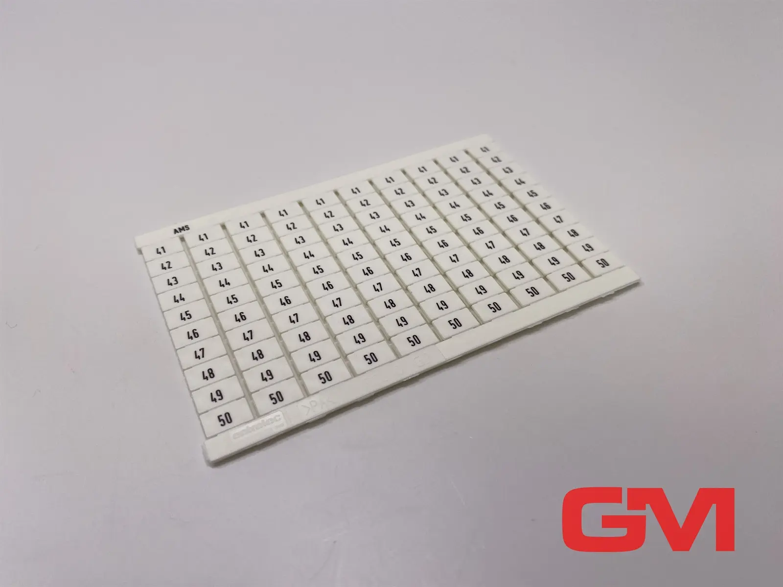 Produktfoto 1 von Entrelec Markierkarte AMS System marker card RC610 G2 10x41-50 Klemmenmarkierung