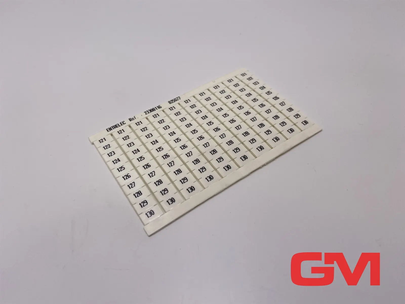 Produktfoto 1 von Entrelec Markierkarte 23308116 - 825077 marker card RC610 vertical 10x121-130