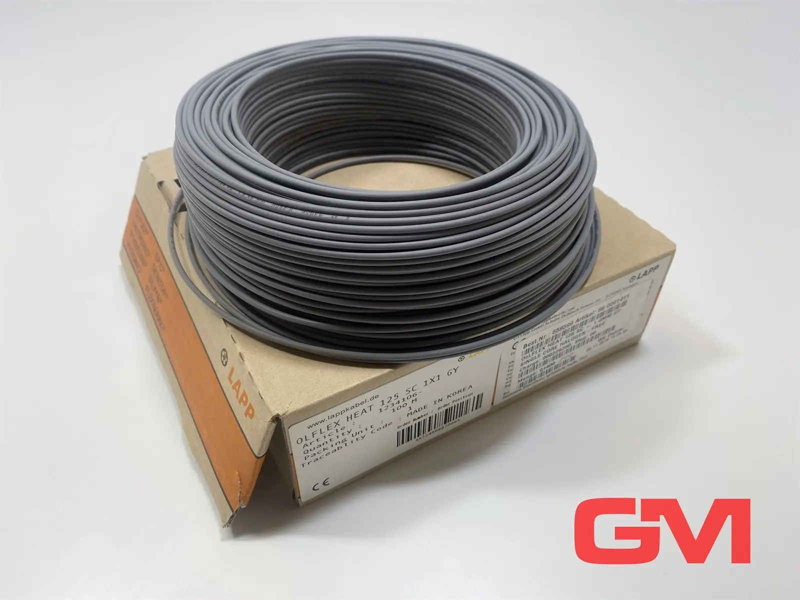 Produktfoto 1 von LAPP Litze OLFLEX HEAT 125 SC 1X1 GY single core grey 1234106 grau 100m ring