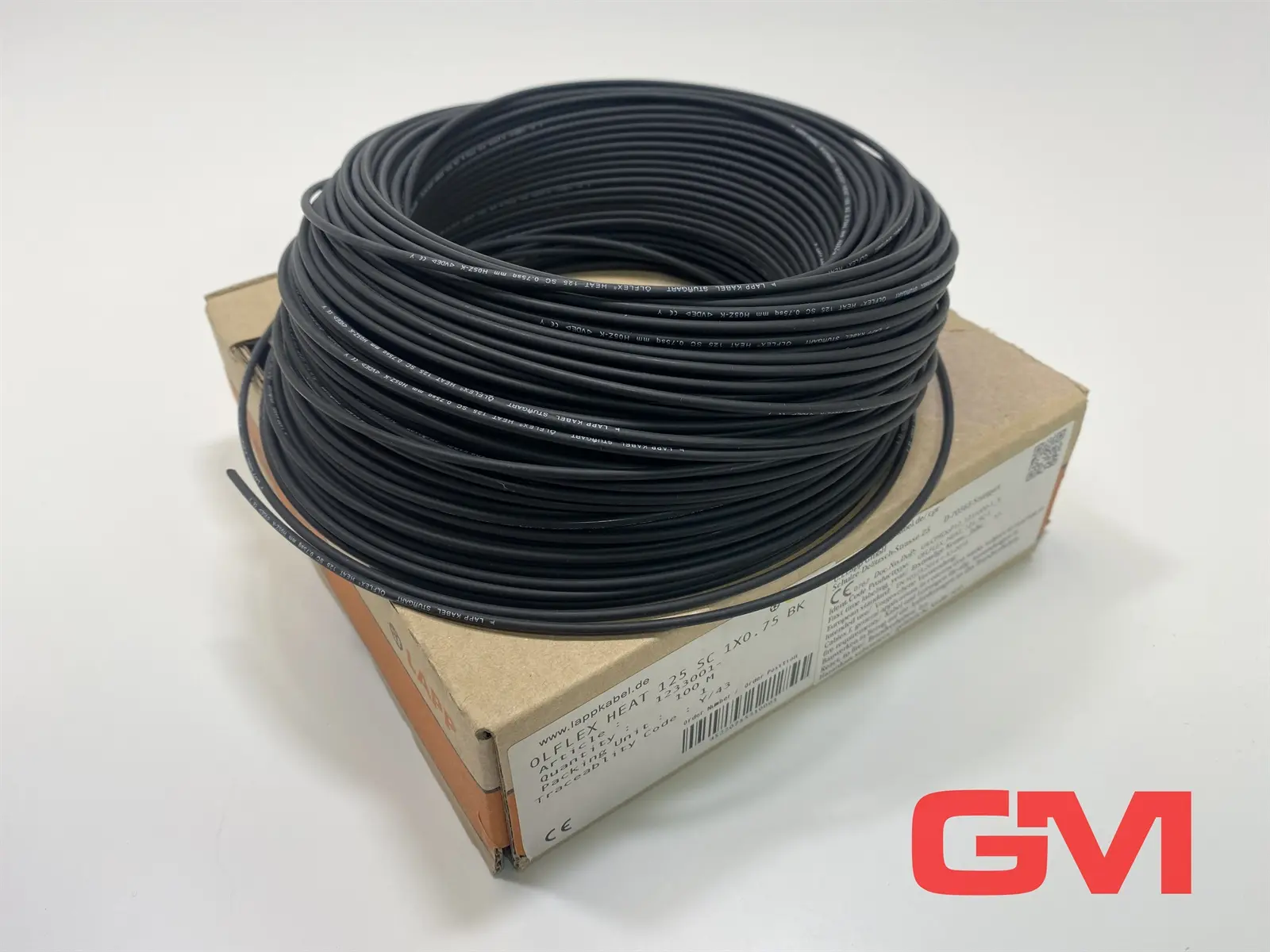 Produktfoto 1 von LAPP Litze ÖLFLEX® HEAT 125 SC 1x0.75 schwarz single core black 1233001 100m