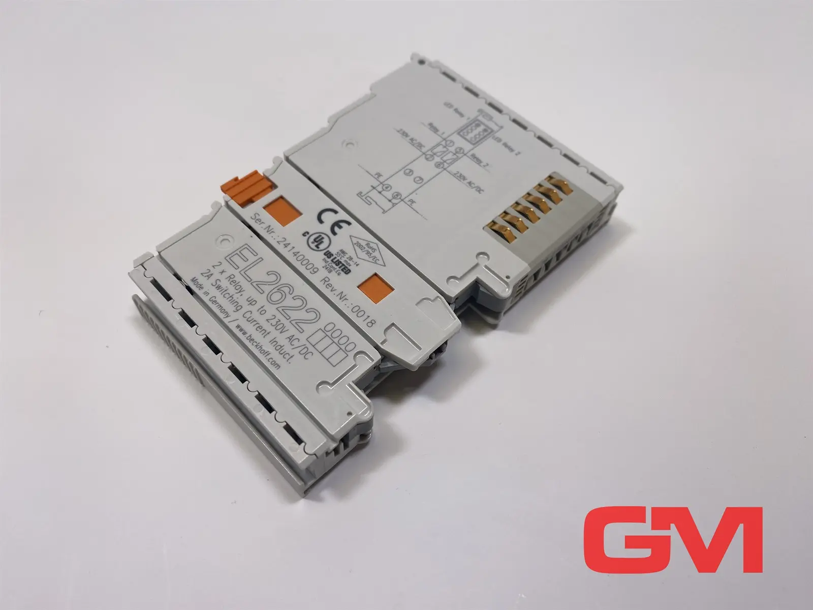 Produktfoto 1 von Beckhoff 2-Kanal-Relais-Ausgang EL2622 2 x Relay / up to 230V AC/DC Terminal
