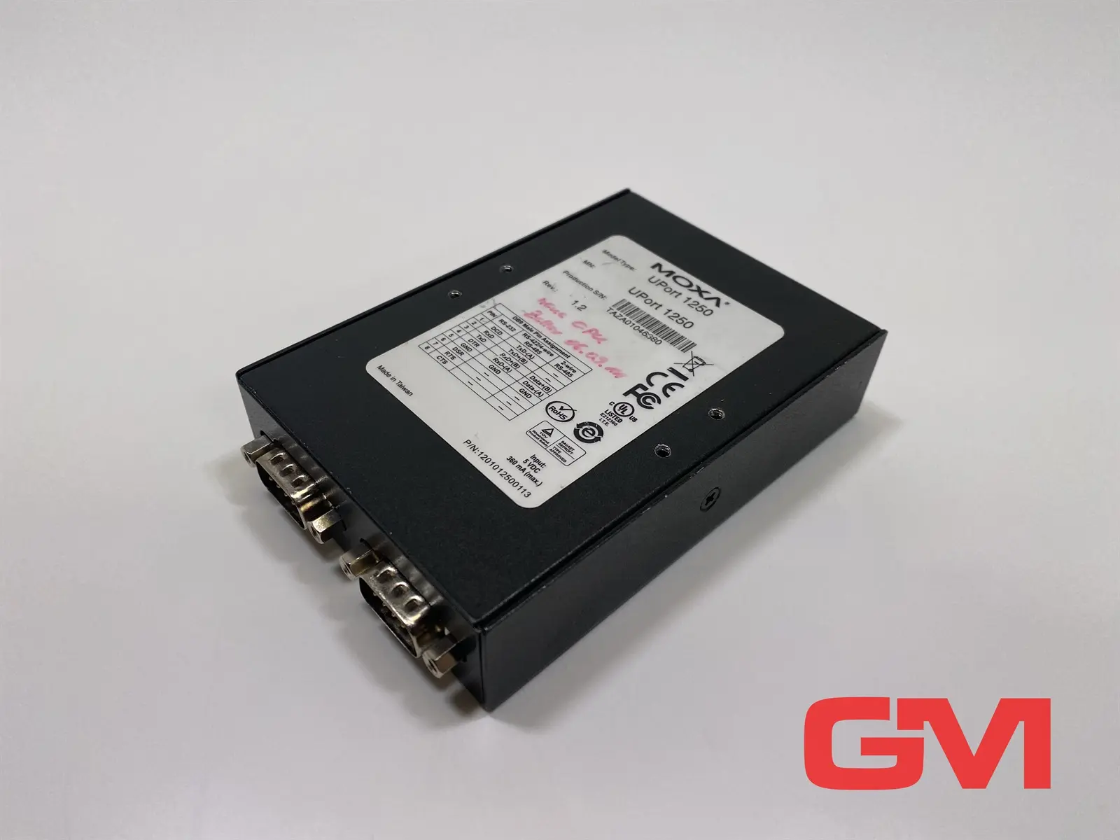 Produktfoto 1 von Moxa Wandler UPort 1250 USB to 2-port RS-232/422/485 serial hub 1201012500113