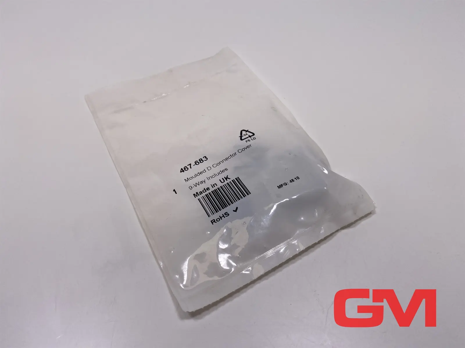 Produktfoto 1 von RS D-Sub-Gehäuse 467-683 moulded D connector cover 9-way 9 Wege Buchsengehäuse