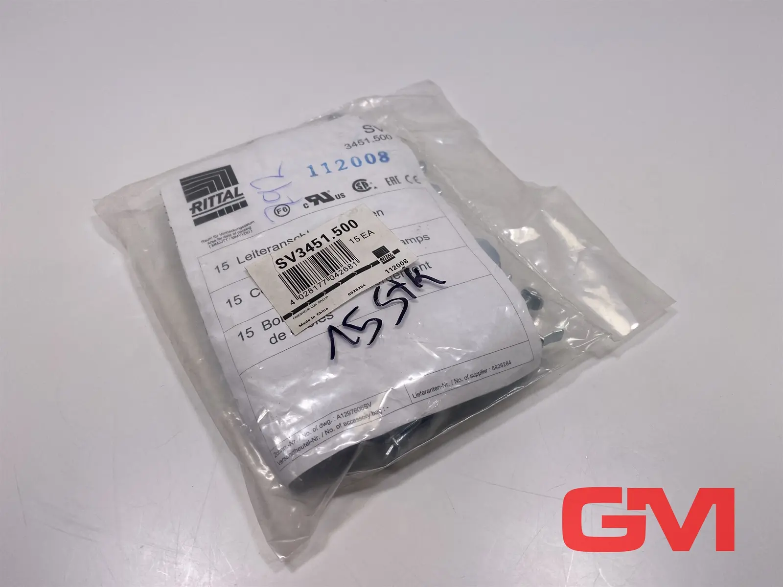 Produktfoto 1 von VE 15x Rittal Leiteranschlussklemme SV 3451.500 conductor connection clamp