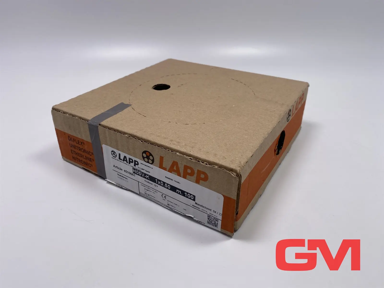Produktfoto 1 von Lapp PVC Einzeladern H05V-K 1x0,50mm² grau 4510061 cable grey 100m Litze