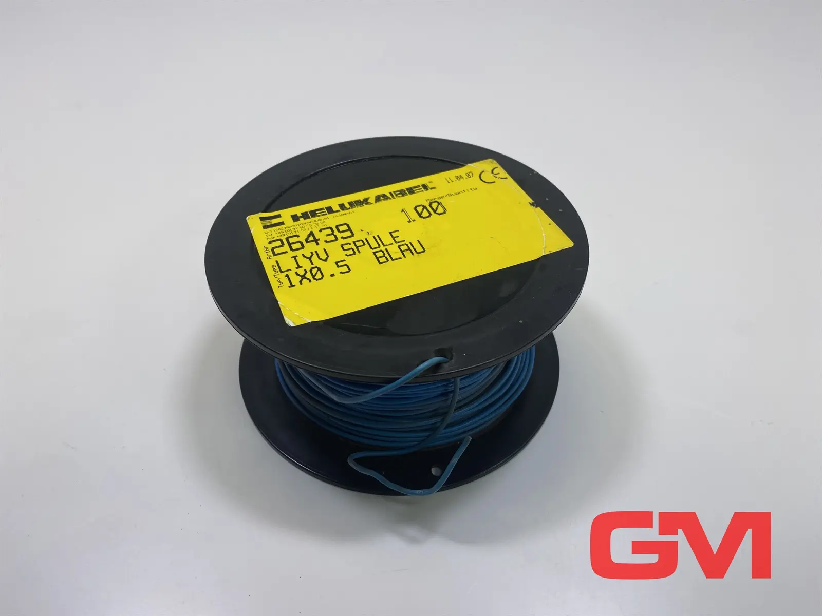 Produktfoto 1 von Helukabel Litze LiYv 1x0,5mm² blau stranded wire blue 26439 Spule 100m PVC