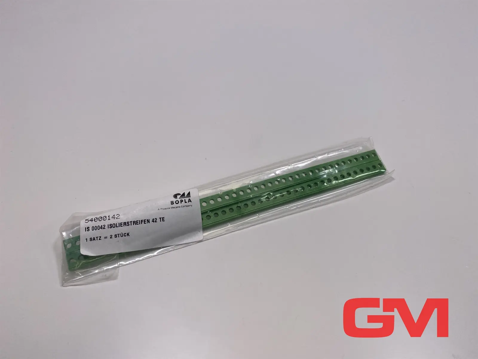 Produktfoto 1 von VE 2x Bopla Isolierstreifen 42 TE IS 00042 insulated plastic 54000142 Kunstoff