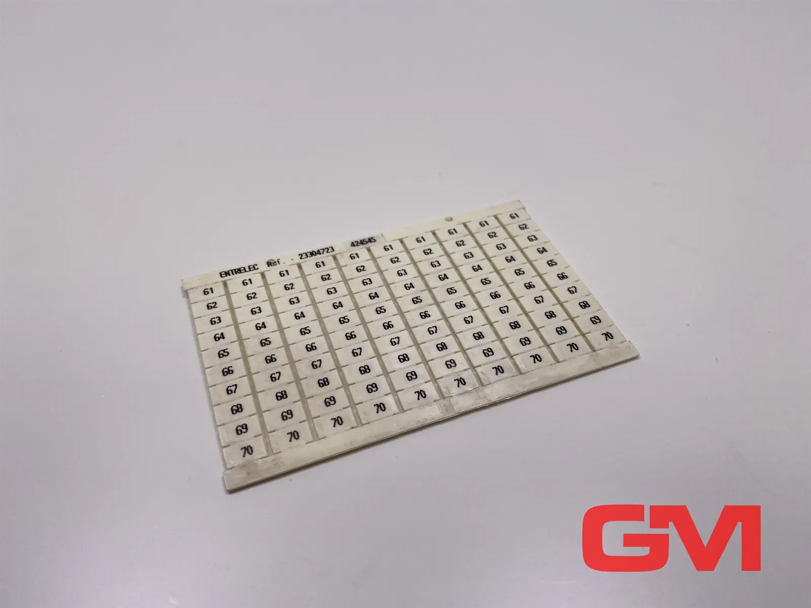 Produktfoto 1 von Entrelec Markiererkarte 23304723 424545 marker card 10x61-70 RC610 vertical