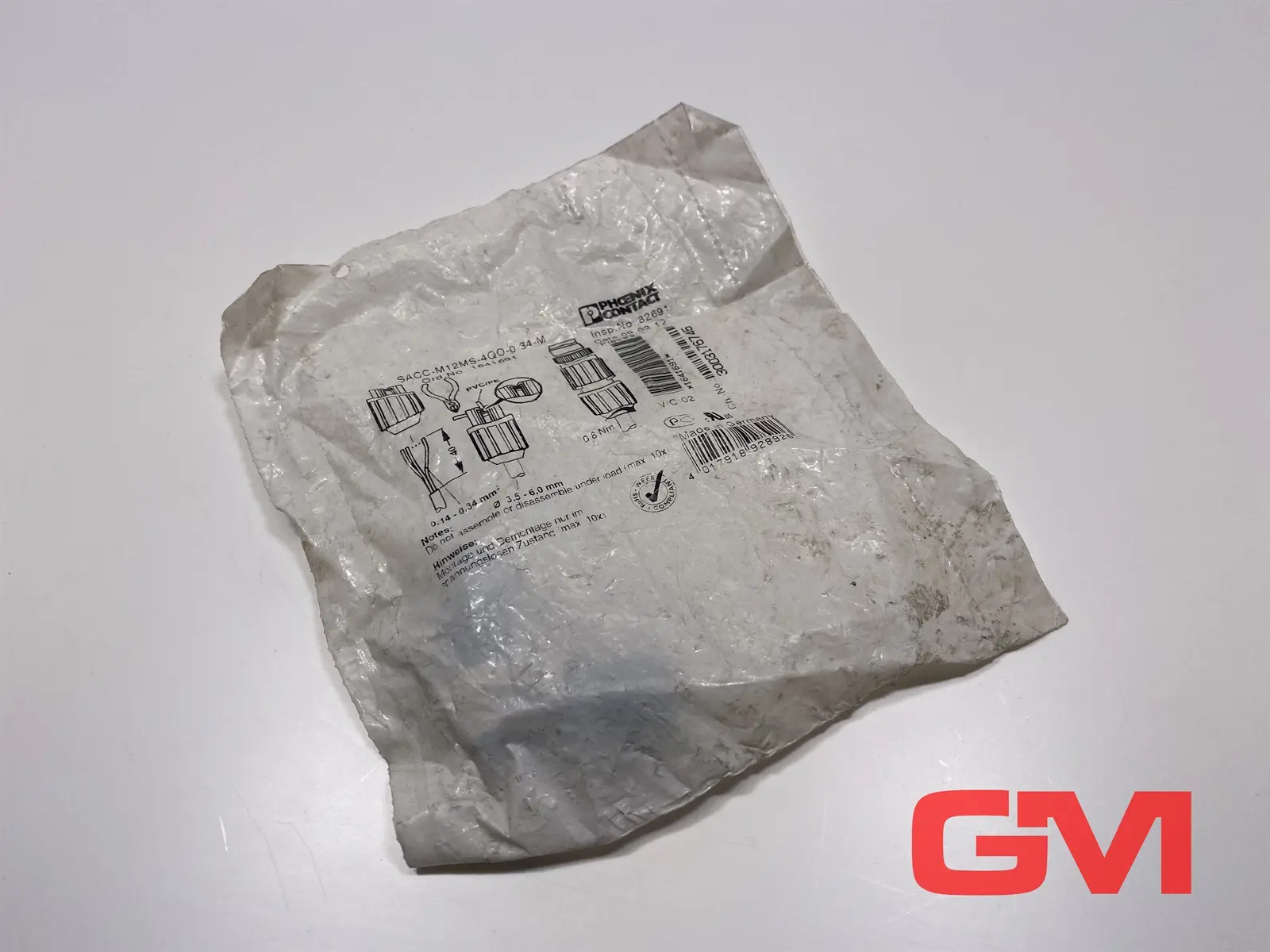 Produktfoto 1 von Phoenix Contact Steckverbinder SACC-M12MS-4QO-0,34-M connector 1641691 M12 4-pol