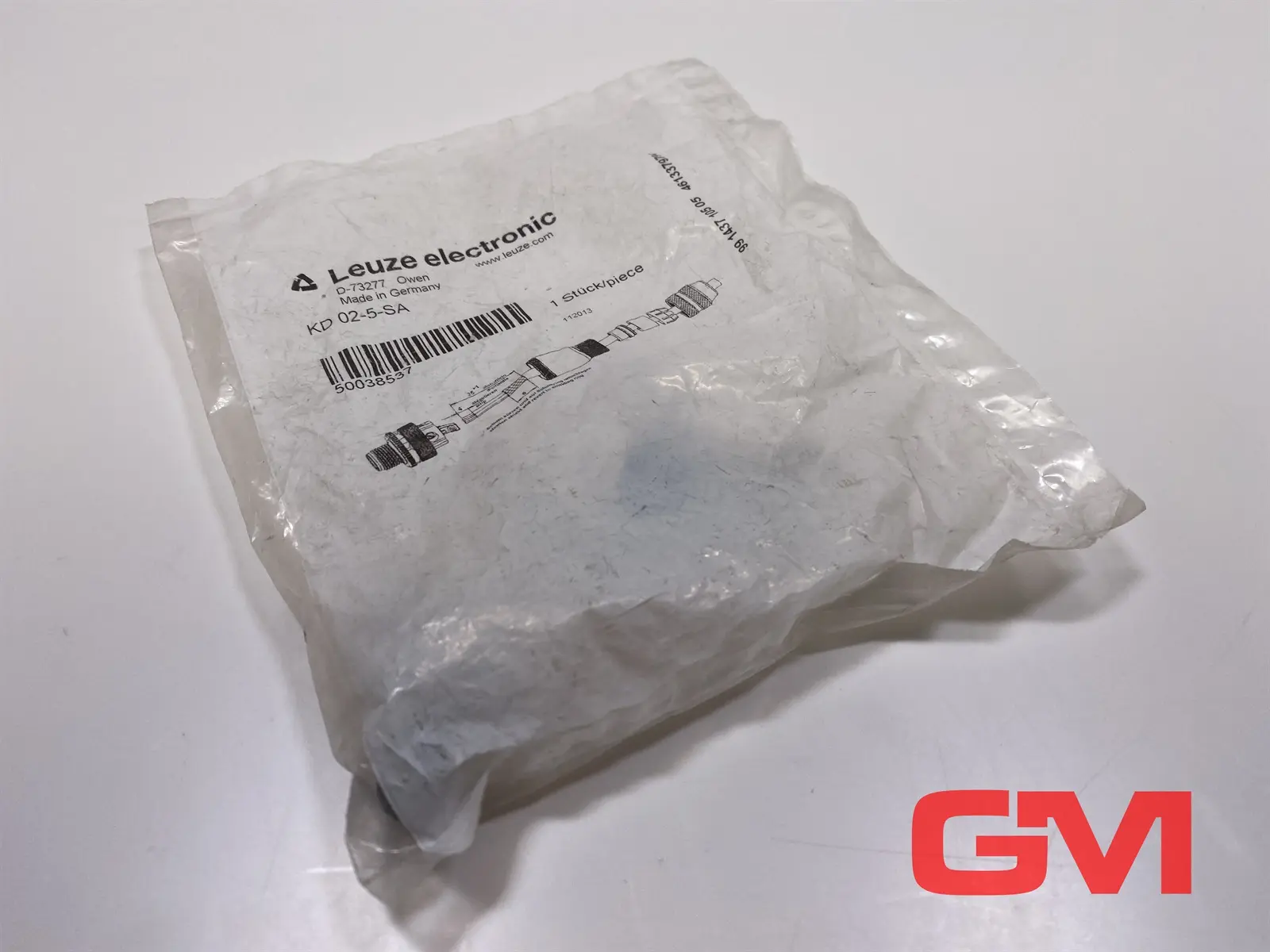 Produktfoto 1 von Leuze Leitungsdose KD 02-5-SA connector axial male 50038537 60V AC/DC M12 5-Pol