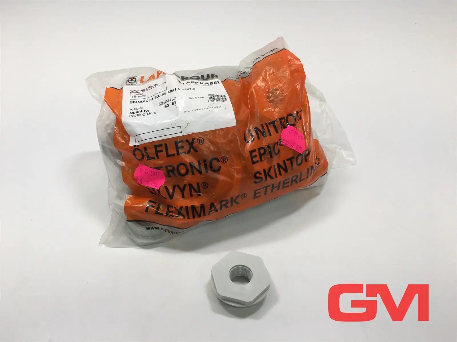 Produktfoto 1 von VPE 50x Lapp Reduzierung 52104480 Adapter ring SKINDICHT KU-M 40x1,5/20x1,5