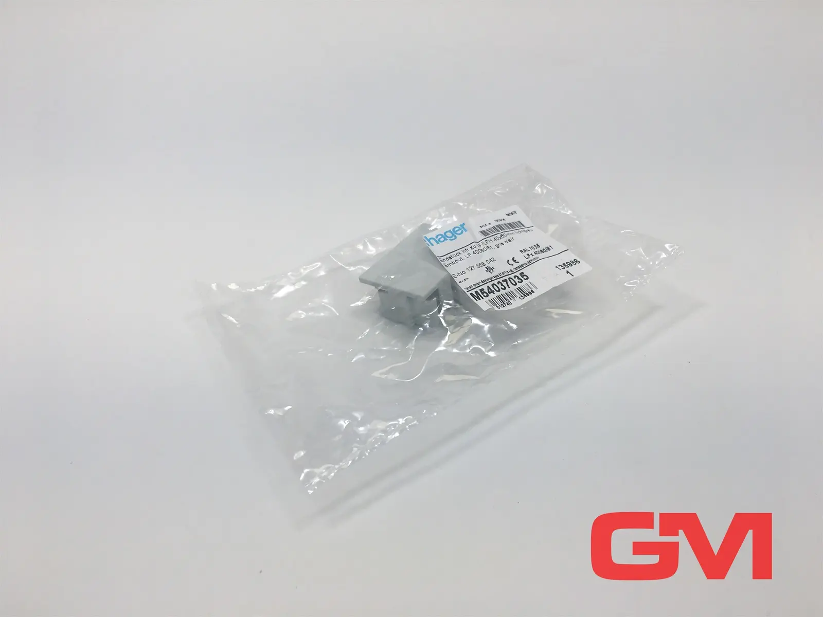 Produktfoto 1 von Hager Endstück hfr zu LF/LFH M54037035 embout LF 40060/61 40x60 mm lichtgrau