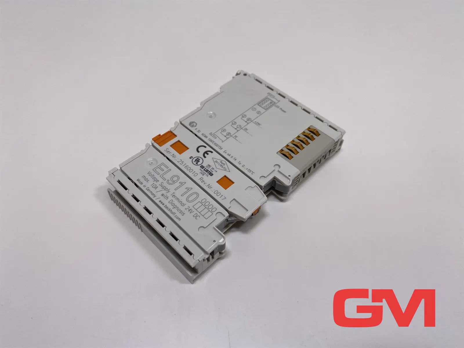 Produktfoto 1 von Beckhoff Potenzialeinspeiseklemme EL9110 power supply Module mit Diagnose 24V DC