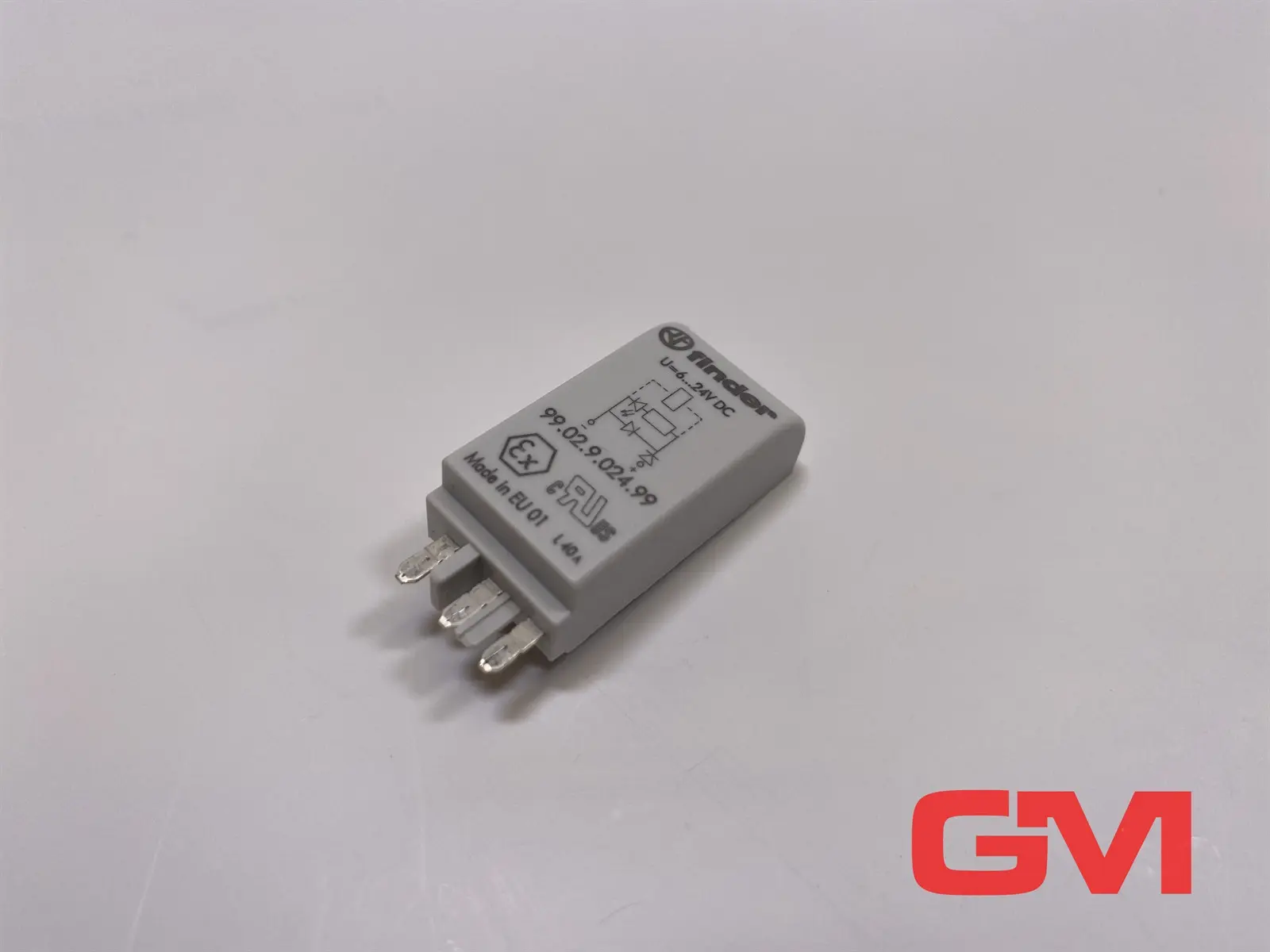 Produktfoto 1 von Finder Diodenmodul 99.02.9.024.99 suppresion module 6...24VDC grüne LED steckbar