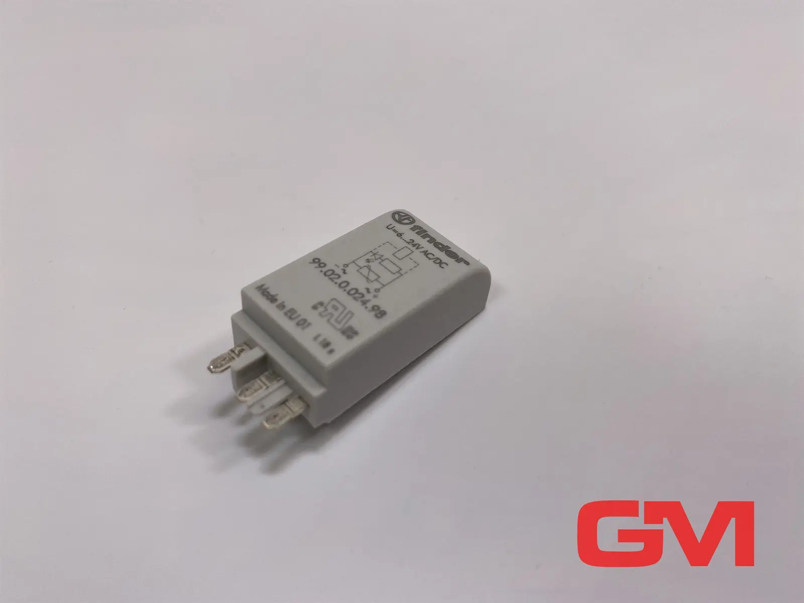 Produktfoto 1 von Finder Steckmodul mit LED 99.02.0.024.98 Varistor EMV-Modul 6...24 V AC/DC