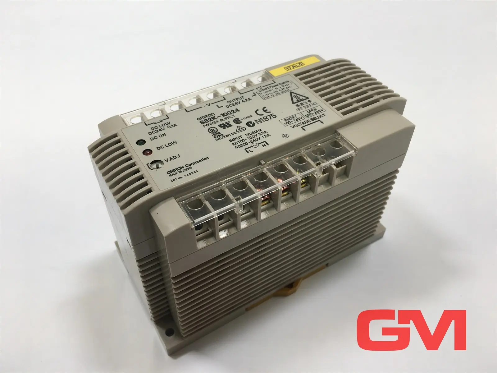 Produktfoto 1 von Omron Netzteil S82K-10024 power supply Out: 24V DC 4.2 A DIN-Schiennennetzteil