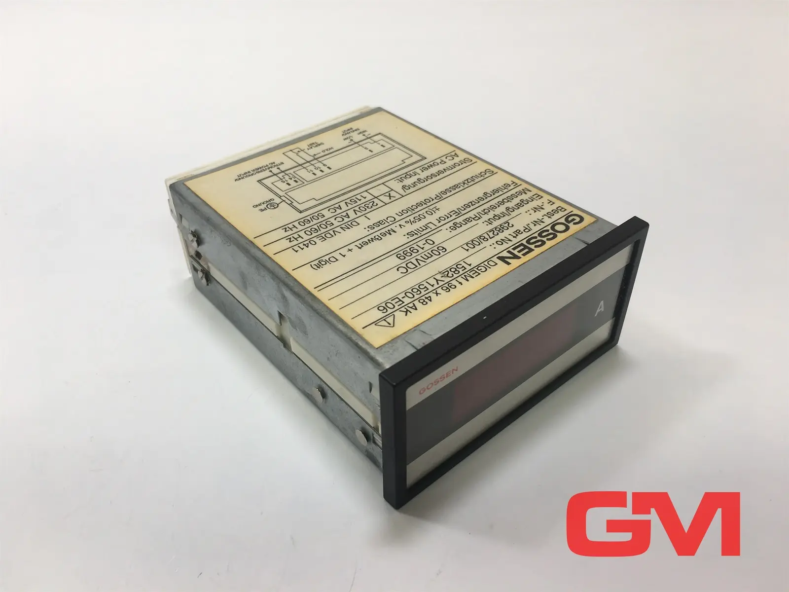 Produktfoto 1 von Gossen Digitales Anzeigegerät DIGEM f 96 x 48 AK panel meter 1582-Y1560-E06
