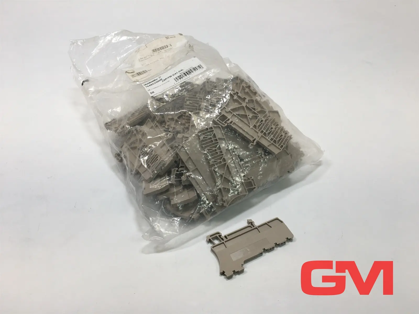 Produktfoto 1 von VE 50 x Weidmüller Abschlussplatte ZAP/TW ZIA1.5/4L end plate 1649550000