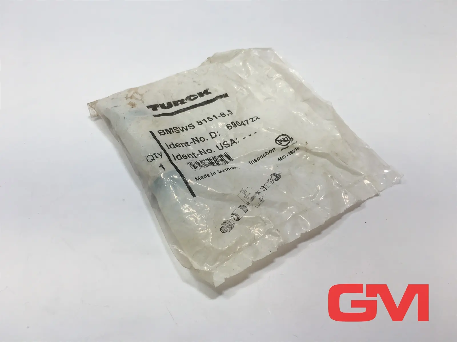 Produktfoto 1 von Turck Konfektionierbarer Steckverbinder BMSWS 8151-8;5 plug connector 6904722