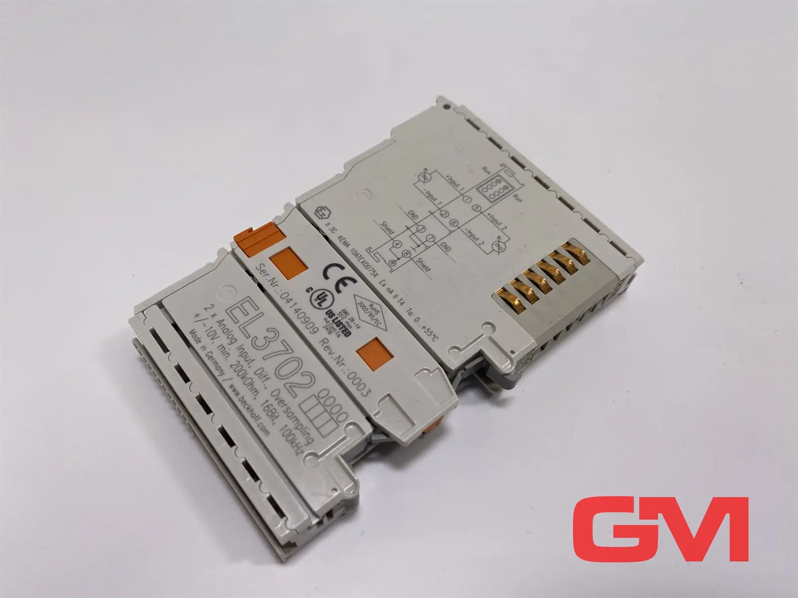 Produktfoto 1 von Beckhoff 2 Kanal Analog Eingang EL3702 Analog Input Module EtherCAT Busklemme