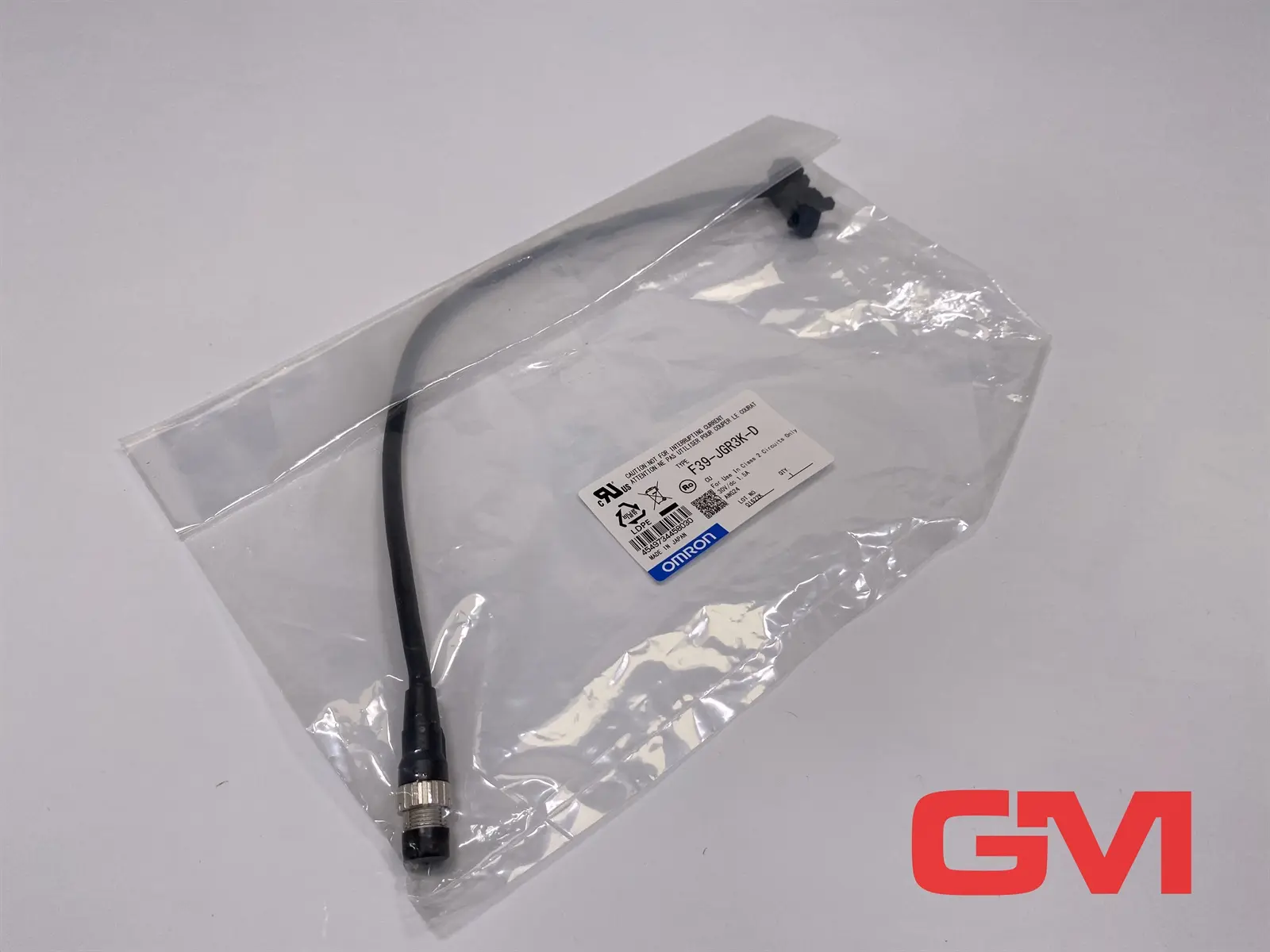 Produktfoto 1 von Omron Anschlusskabel F39-JGR3K-D Sensor Cord Receiver-M12 PLUG 0.3M