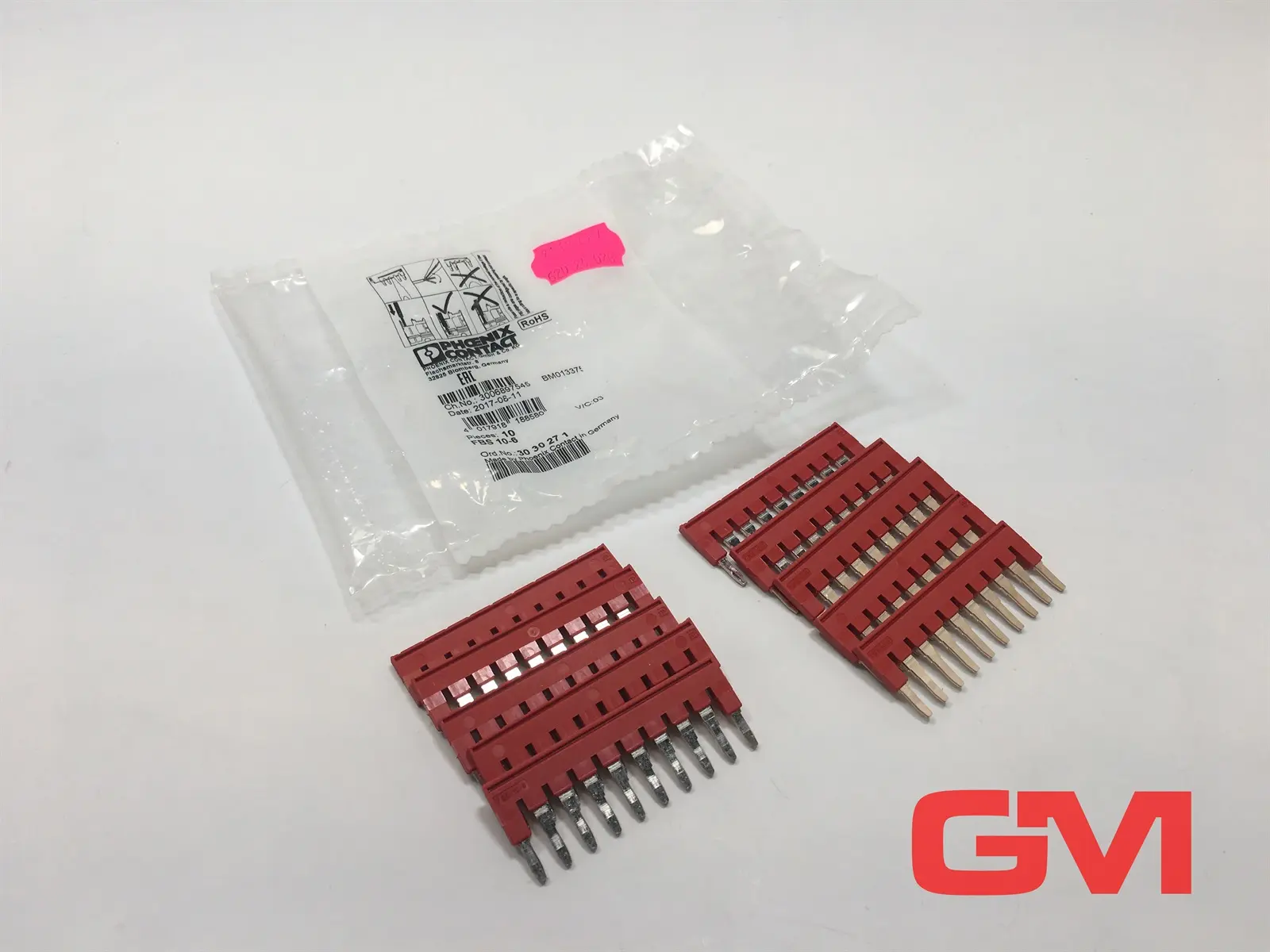 Produktfoto 1 von VPE 10x Phoenix Contact Steckbrücke FBS 10-6 plug-in bridge 3030271 10-Pol 32A