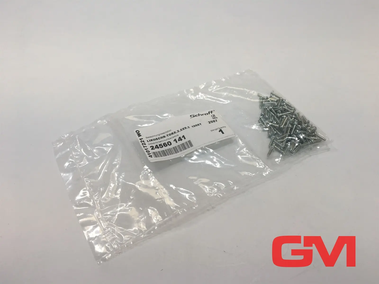 Produktfoto 1 von VE 100x Schroff Torx-Flachkopfschraube 24560 141 panhead Likoschr-Torx.2.5x9.3