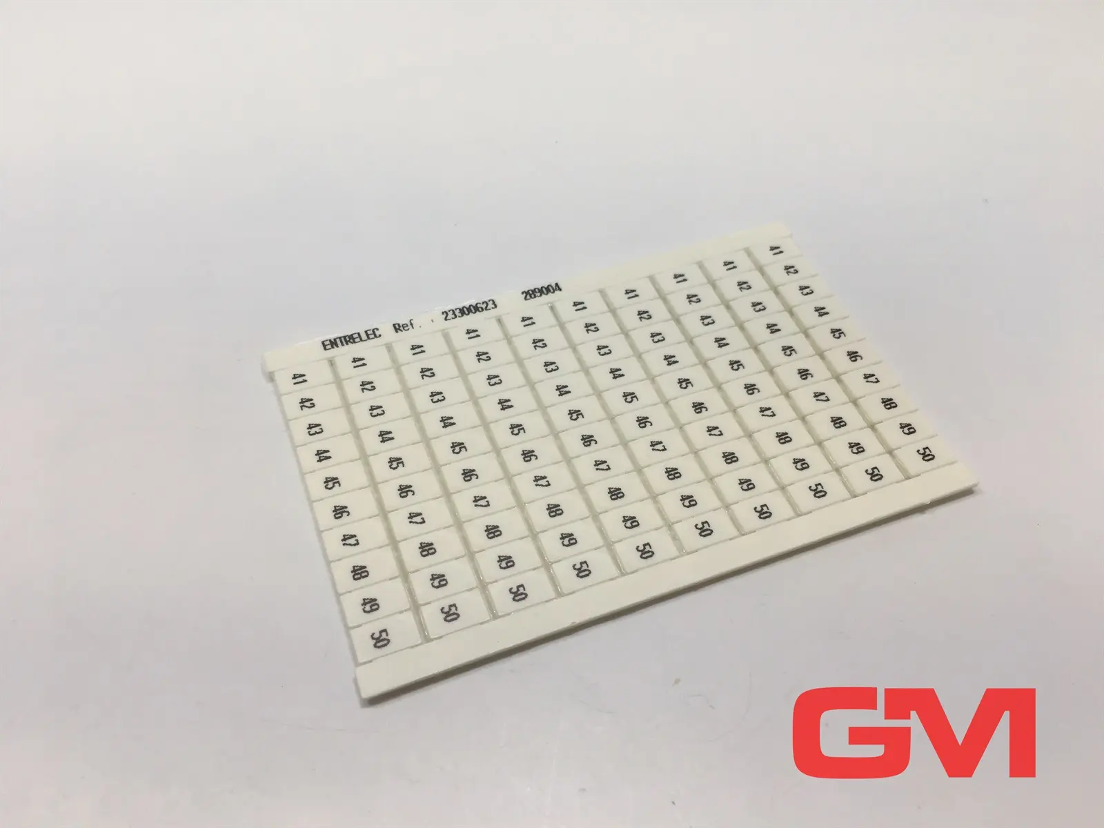 Produktfoto 1 von Entrelec Marker Karte 23300623 RC610 41-50 Marker Card Vert. 1SNA233006R2300