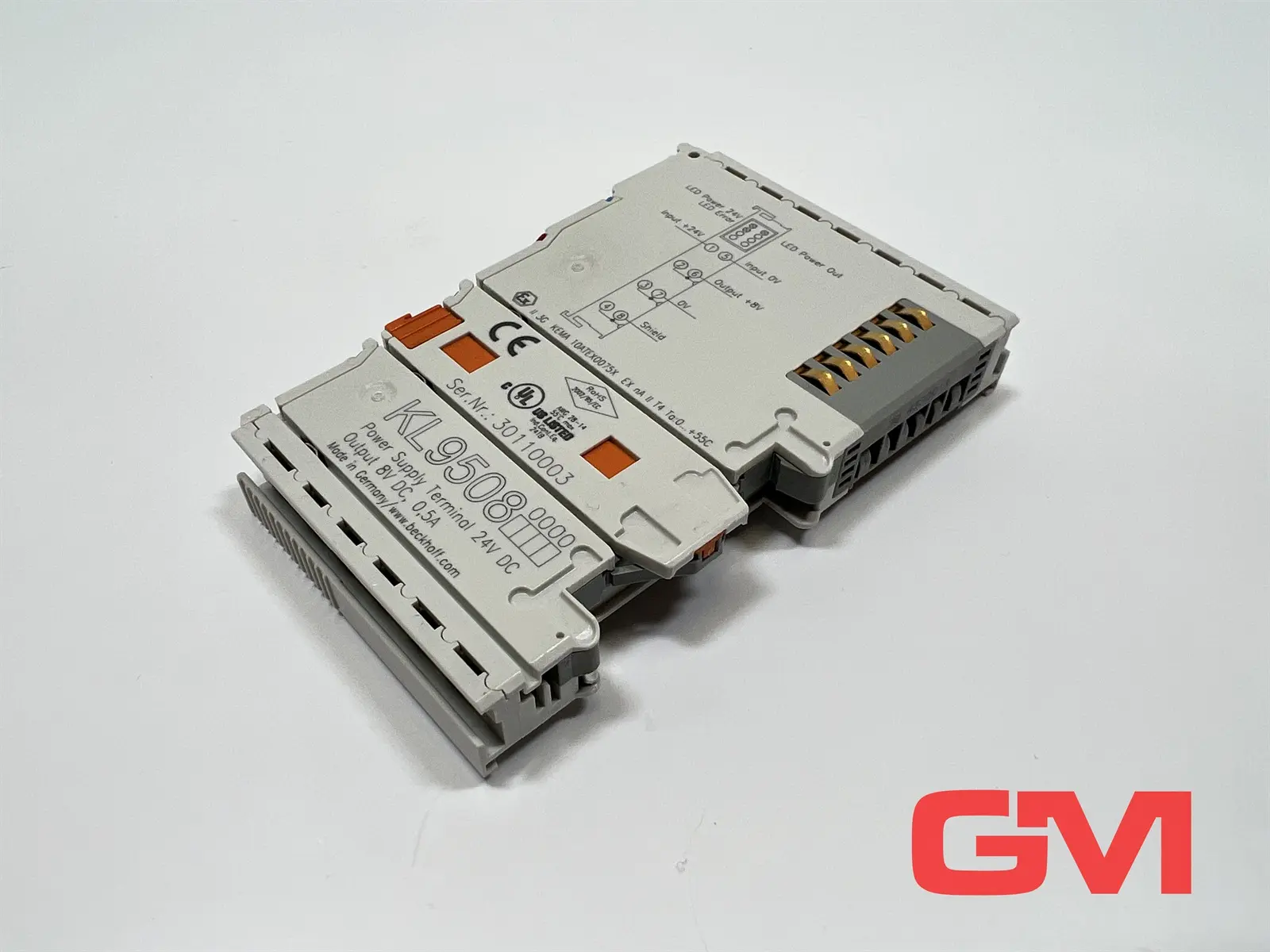 Produktfoto 1 von Beckhoff Netzteilklemme KL9508 Power supply terminal 24V DC Aus 8V DC 0,5A