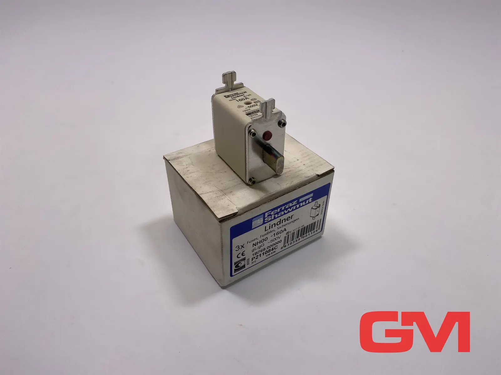 Produktfoto 1 von VE 3x Ferraz Shawmut Lindner Sicherungen 1B769.000000 fuses NH00-160A P211084C