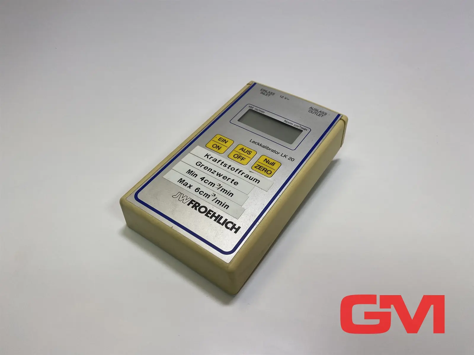 Produktfoto 1 von JW Froehlich Leckkalibrator LK 20 leak calibrator 12V bis +20 Norm cm³/min LK20