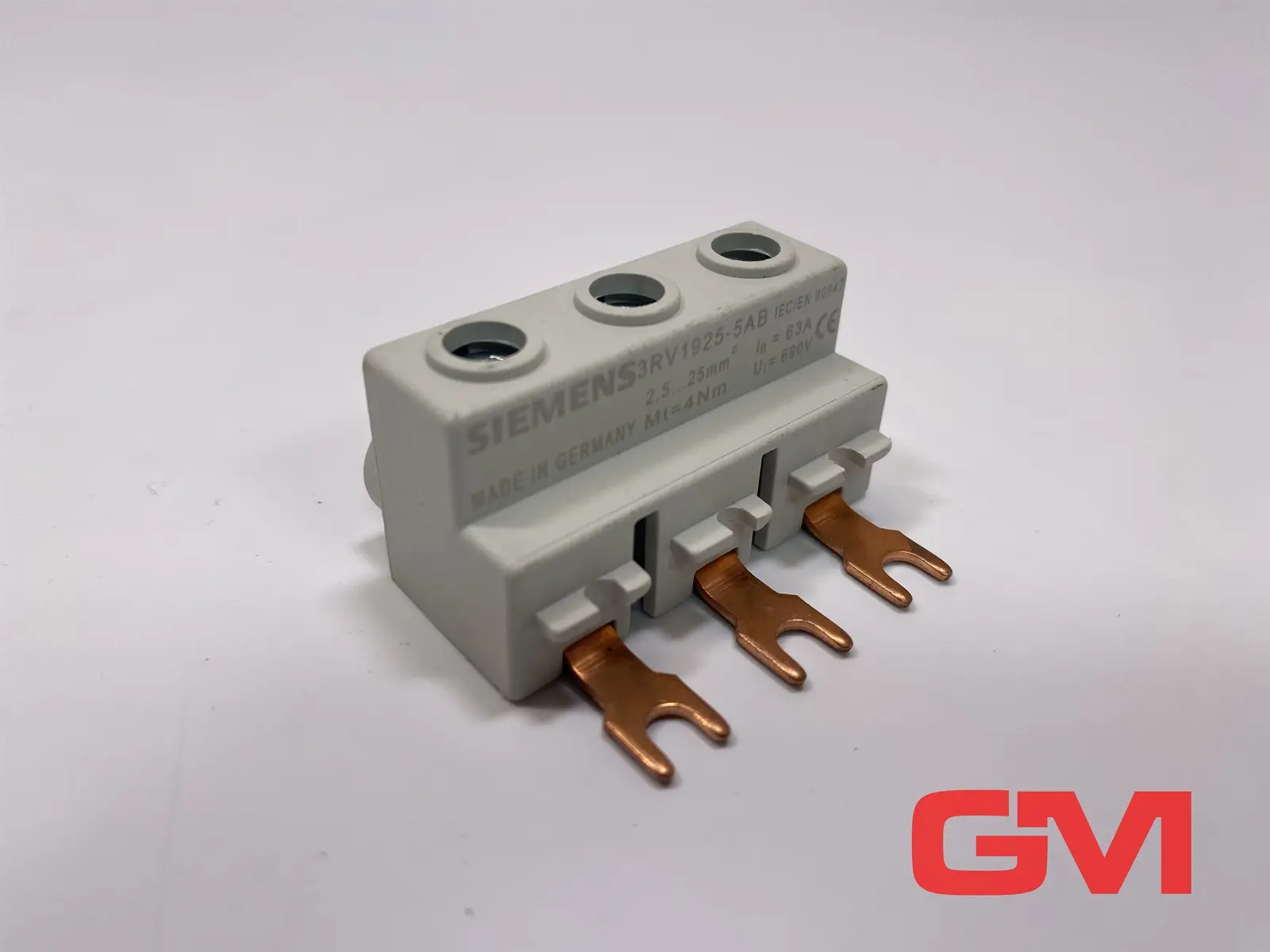 Produktfoto 1 von VE 2x Siemens 3-Phasen Einspeiseklemme 3RV1925-5AB 3-phase supply terminal